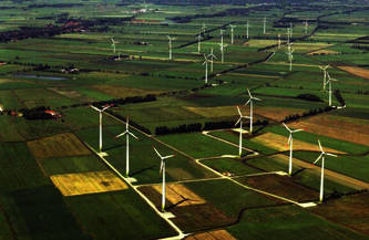 Windpark Ihlow, Foto: Luftbild Heye